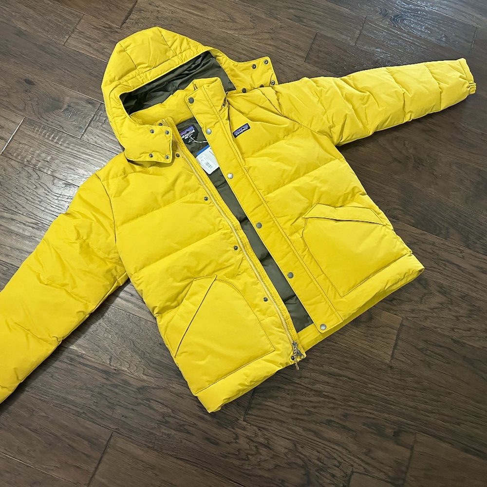 NEW Patagonia Men's Downdrift Jacket Parka - Cabin Gold